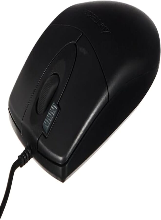 A4Tech OP-620D Optical – Mouse (USB, PC, Black, Ambidextrous, Plastic) Monotone